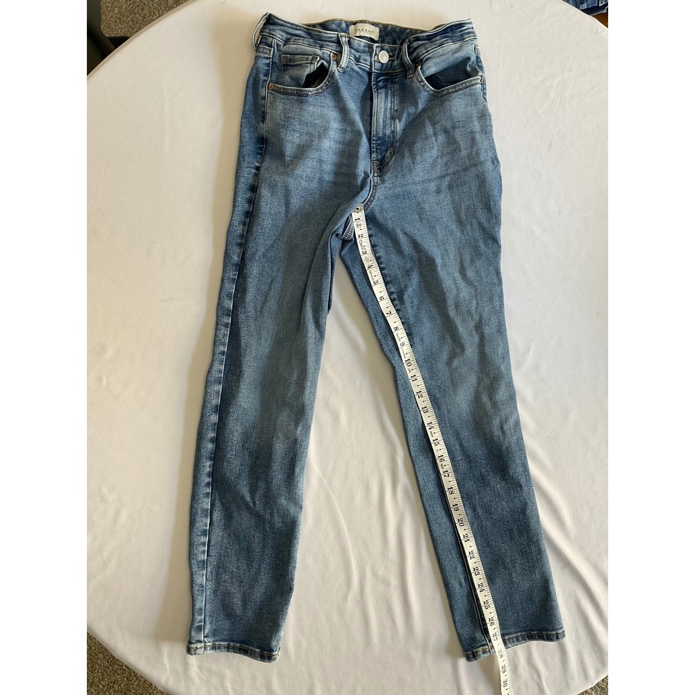 PacSun Curve Straight High Rise Jeans Medium Wash Blue Denim Size 26 - Picture 2 of 7